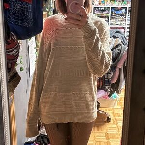 Hollister Beige Knit Sweater